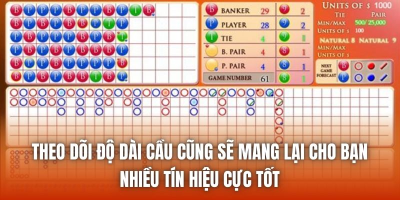 Theo dõi độ dài cầu cũng sẽ mang lại cho bạn nhiều tín hiệu cực tốt
